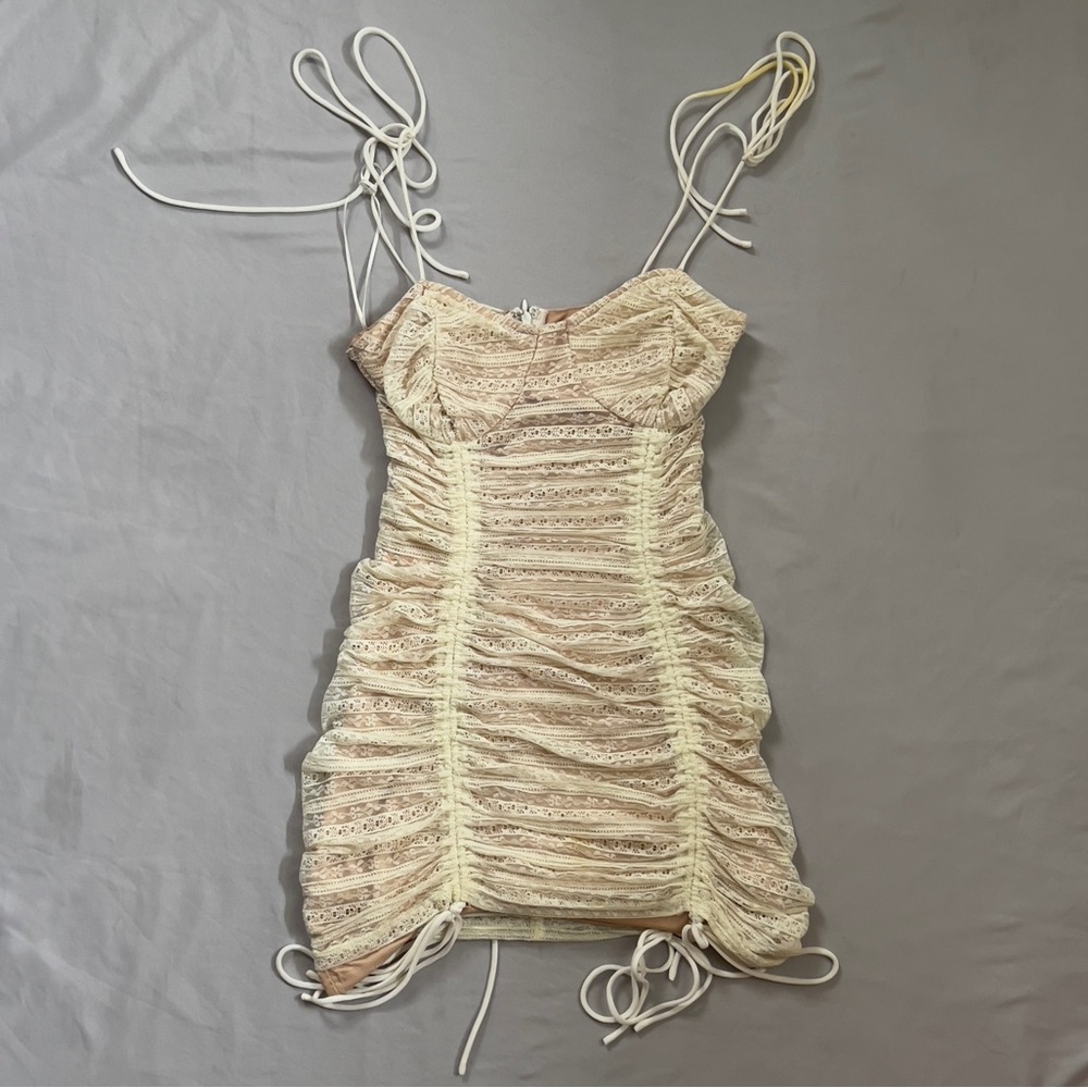 White lace dress